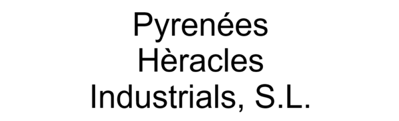 Logo Pyrenées Hèracles Industrials, S.L.